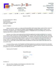 Barack Obama letter